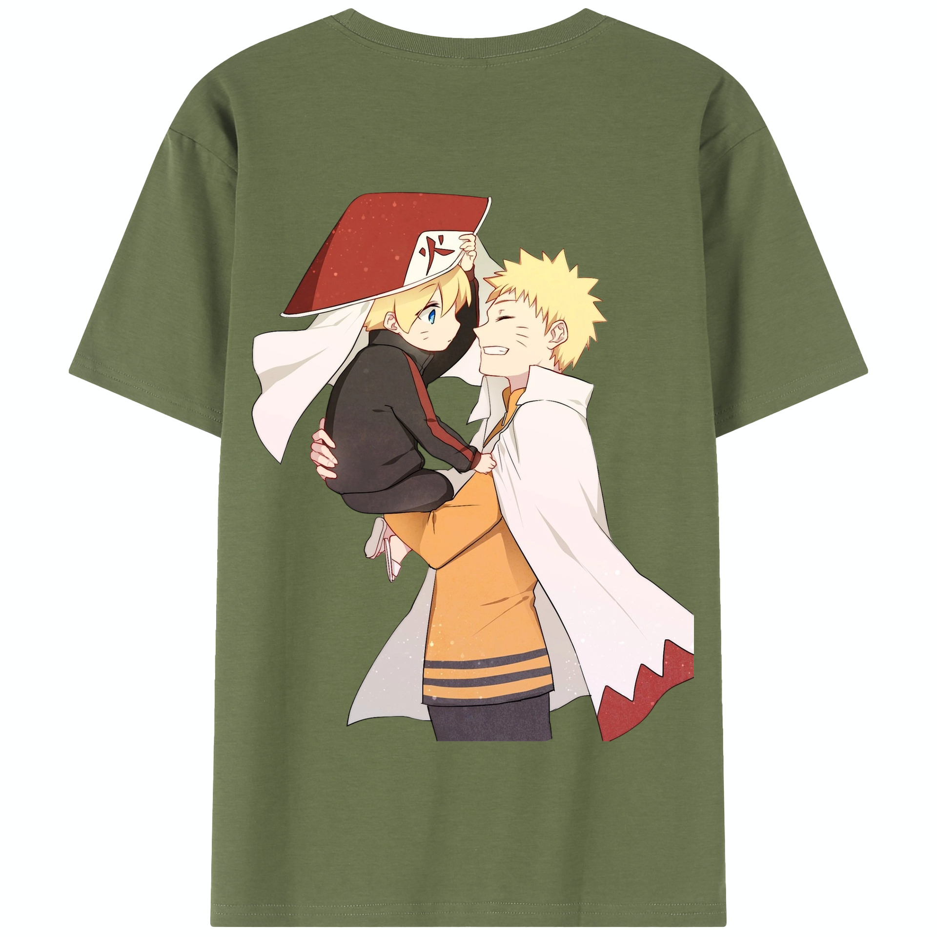 （画像用） NARUTO -ナルト- うずまき ナルト Uzumaki Naruto 綿100％半袖Tシャツ（背面プリント）